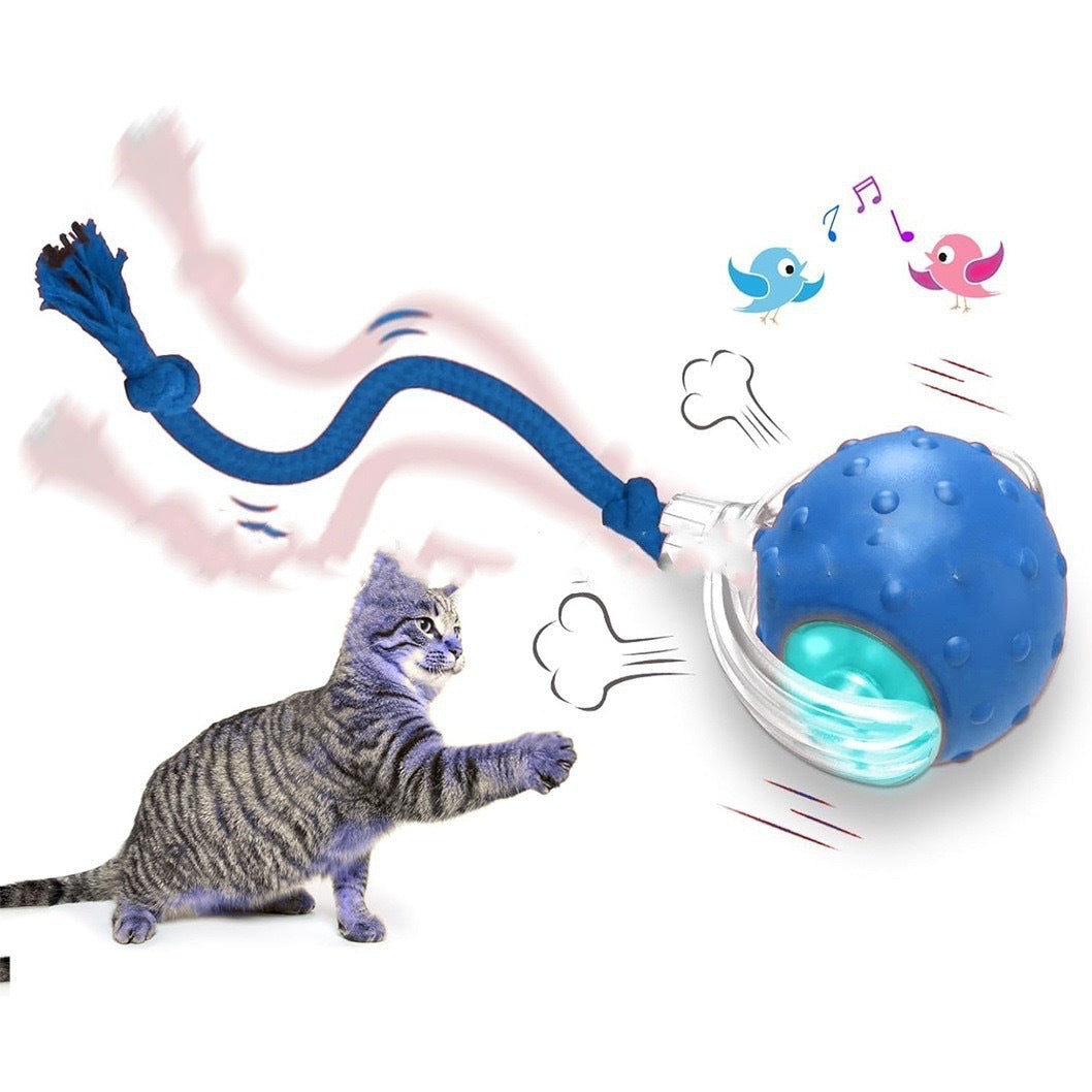Smart Rolling Cat Ball with Tail