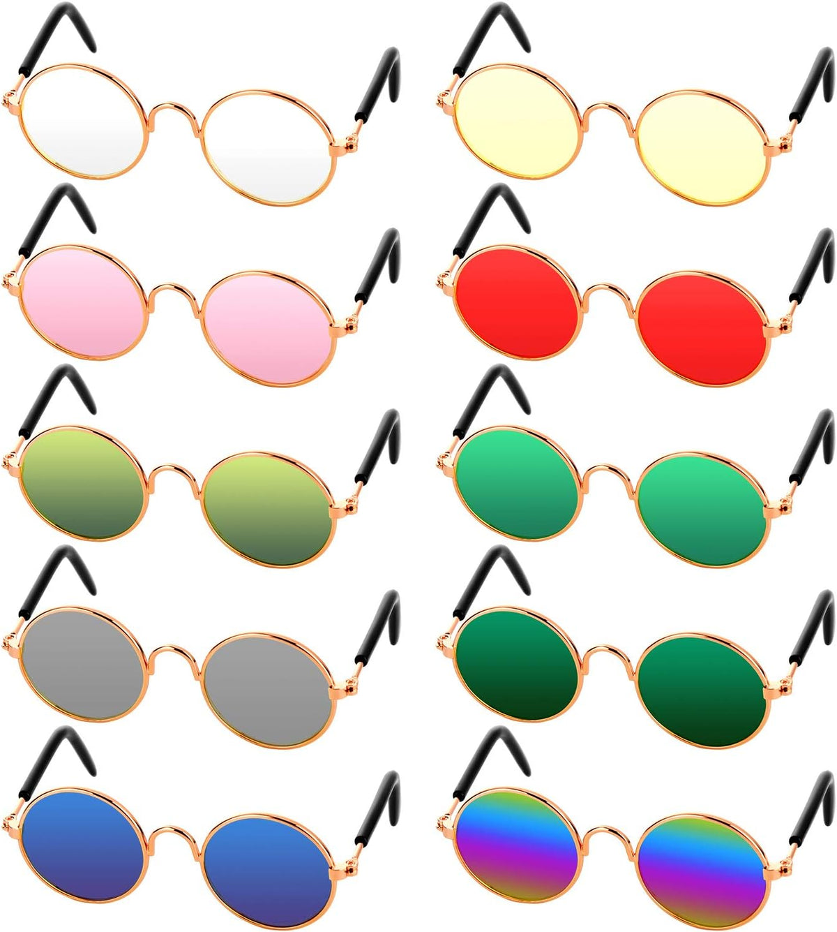 10-Piece Cat & Dog Sunglasses