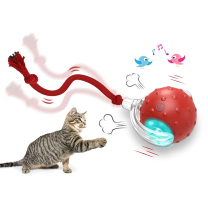 Smart Rolling Cat Ball with Tail