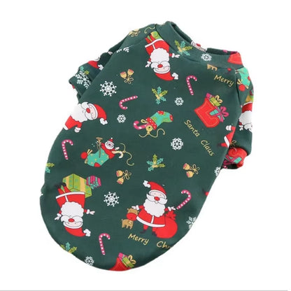 Christmas Fleece Hoodie for Medium and Large Dogs