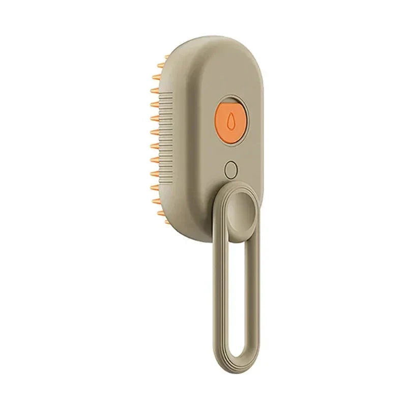 Furrow Friend 3-in-1 cat steam grooming brush in green