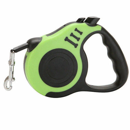 Furrow Friend automatic retractable dog leash in green