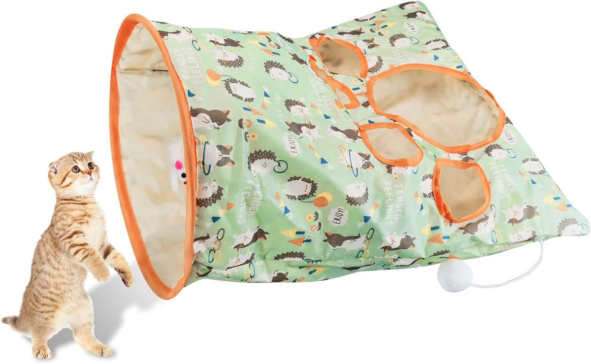 Crinkle Cat Tunnel with Play Balls