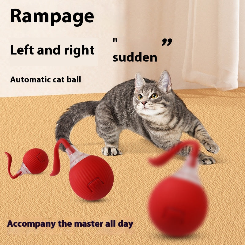 Smart Rolling Cat Ball with Tail