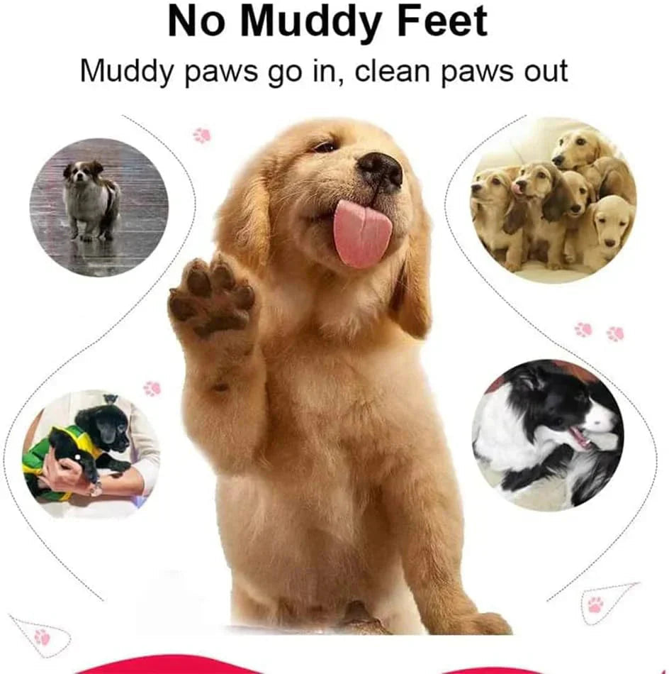 Furrow Friend portable dog paw cleaner cup cleaning muddy paws
