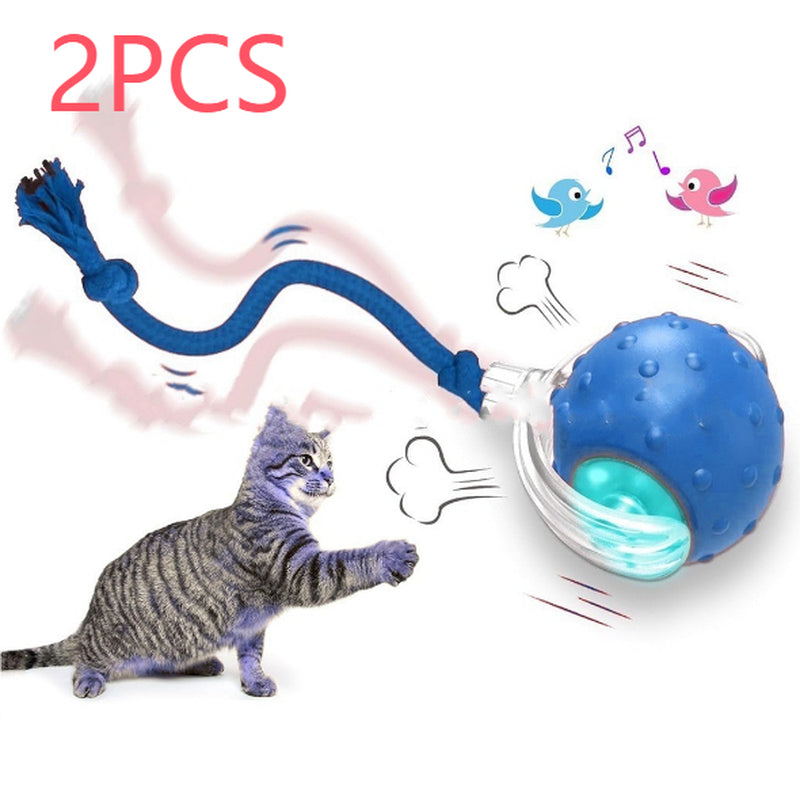 Smart Rolling Cat Ball with Tail