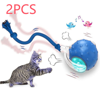 Smart Rolling Cat Ball with Tail