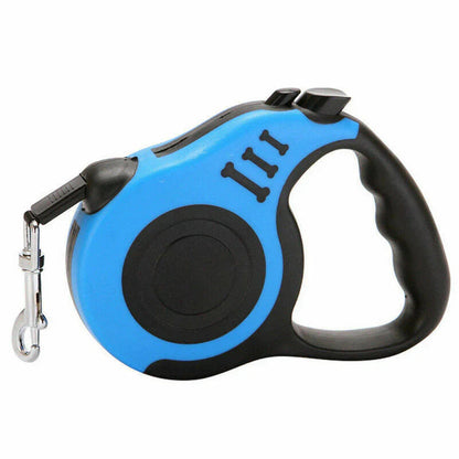 Furrow Friend automatic retractable dog leash in blue