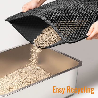 Furrow Friend honeycomb cat litter trapping mat easy recycling of litter